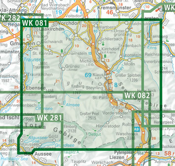 F&amp;B - WK 081 Pyhrn-Priel-Eisenwurzen-Gr&uuml;nau-Almtal-Steyrtal-Nationalpark Kalkalpen