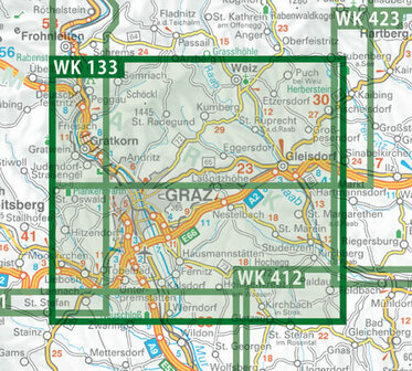 F&amp;B - WK 133 Graz und Umgebung-Raabklamm-Gleisdorf-Lannach-St&uuml;bing