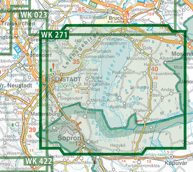 F&amp;B - WK 271 Neusiedler See-Eisenstadt-Leithagebirge-Rust-Sopron-Seewinkel Nationalpark