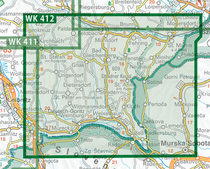 F&amp;B - WK 412 S&uuml;dsteirisches H&uuml;gelland-Vulkanland-Bad Gleichenberg-Bad Radkersburg