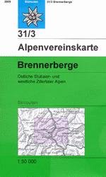 OeAV - Alpenvereinskarte 31/3 Brennerberge (Ski)