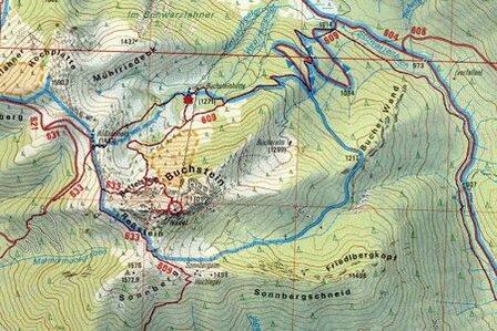 OeAV - Alpenvereinskarte BY13 Mangfallgebirge West, Tegernsee, Hirschberg (Weg + Ski)