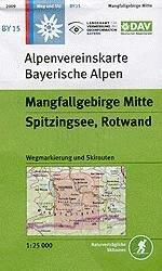 OeAV - Alpenvereinskarte BY15 Mangfallgebirge Mitte, Spitzingsee, Rotwand (Weg + Ski)