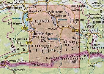 OeAV - Alpenvereinskarte BY15 Mangfallgebirge Mitte, Spitzingsee, Rotwand (Weg + Ski)