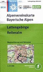 OeAV - Alpenvereinskarte BY20, Lattengebirge, Reiteralm (Weg + Ski)