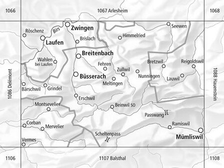 Swisstopo - 1087 Passwang