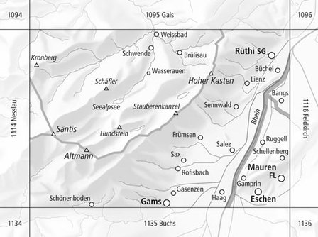 Swisstopo - 1115 S&auml;ntis