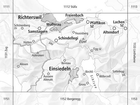 Swisstopo - 1132 Einsiedeln