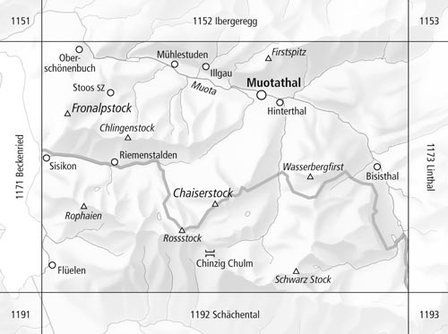 Swisstopo - 1172 Muotatal