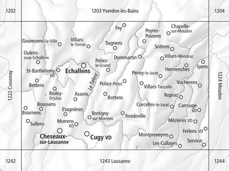 Swisstopo - 1223 Echallens