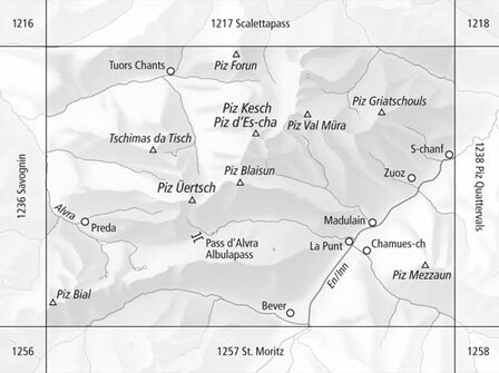 Swisstopo - 1237 Albulapass