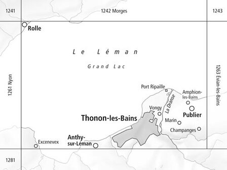 Swisstopo - 1262 Thonon-les-Bains