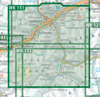 F&amp;B - WK 151 Zillertal-Tuxer Alpen-Jenbach-Schwaz