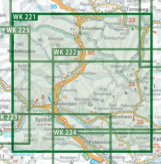 F&amp;B - WK 221 Liesertal-Maltatal-Millst&auml;tter See-Spittal an der Drau-Nockalmstra&szlig;e