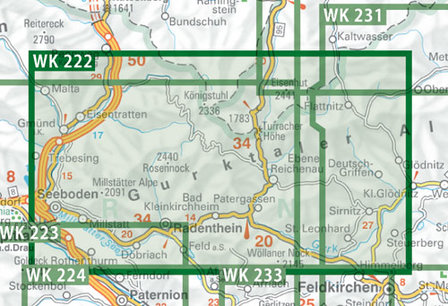 F&amp;B - WK 222 Bad Kleinkirchheim-Nationalpark Nockberge-Millst&auml;tter See-Turracher H&ouml;he-Radenthein