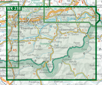 F&amp;B - WK 238 Jauntal-Klopeiner See-V&ouml;lkermarkt-Bleiburg-Steiner Alpen