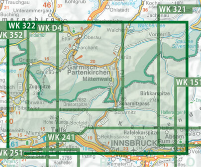 F&amp;B - WK 322 Wetterstein-Karwendel-Seefeld-Leutasch-Garmisch Partenkirchen