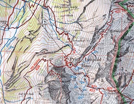 OeAV - Alpenvereinskarte 2/2 Allg&auml;uer - Lechtaler Alpen Ost (Weg)