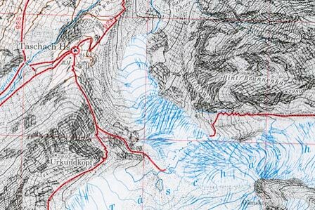 OeAV - Alpenvereinskarte 30/2 &Ouml;tztaler Alpen, Wei&szlig;kugel (Weg)