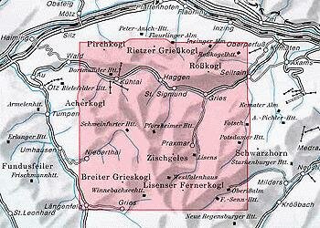 OeAV - Alpenvereinskarte 31/2 Stubaier Alpen, Sellrain (Weg)