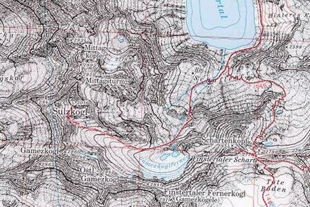 OeAV - Alpenvereinskarte 31/2 Stubaier Alpen, Sellrain (Weg)