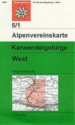 OeAV - Alpenvereinskarte 5/1 Karwendelgebirge West (Weg)
