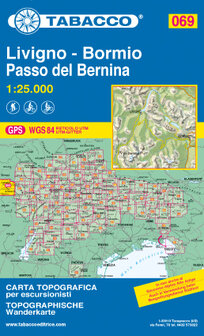 Tabacco - 069 Livigno - Bormio - Passo del Bernina