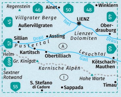 Kompass - WK 47 Lienzer Dolomiten - Lesachtal