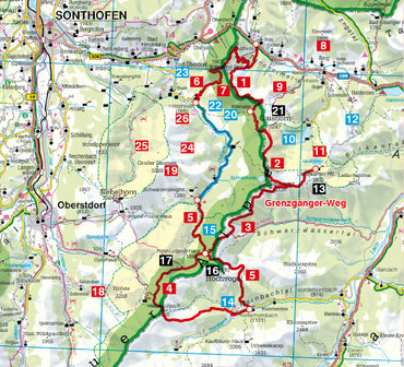 Rother - Grenzg&auml;nger-Weg wandelgids