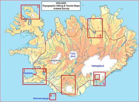 Ferdakort 7 - Thorsmork - Landmannalaugar 