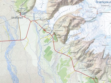 Ferdakort 6 - Skaftafell &ndash; &Ouml;r&aelig;faj&ouml;kull