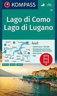 Kompass - WK 91 Lago di Como - Lago di Lugano