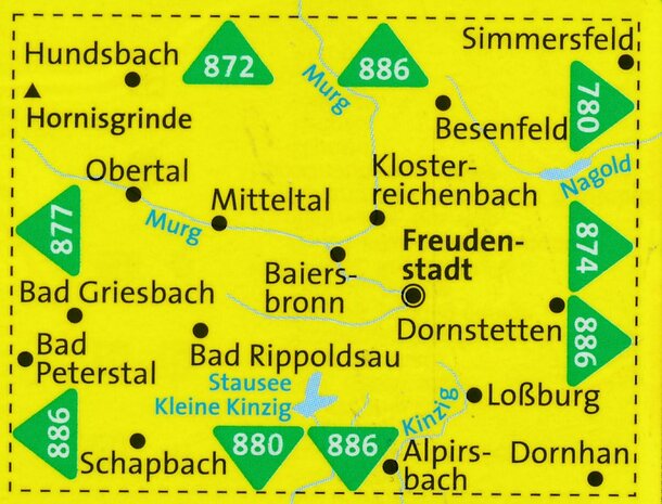 Kompass - WK 878 Freudenstadt - Baiersbronn