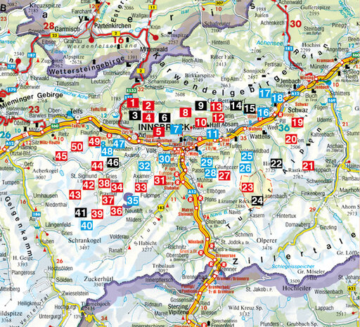 Rother - Rund um Innsbruck wandelgids  7e druk