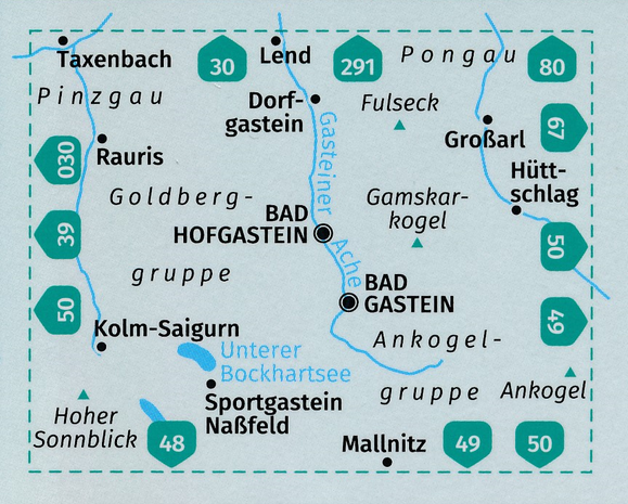Kompass - WK 040 Bad Gastein - Bad Hofgastein - Dorfgastein