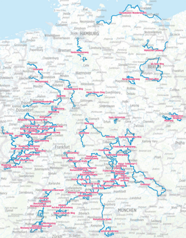 Hikeline - Fernwanderwege Deutschland