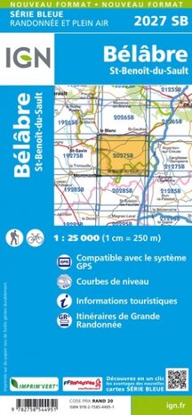 IGN - 2027SB Belabre - St-Benoit-du-Sault