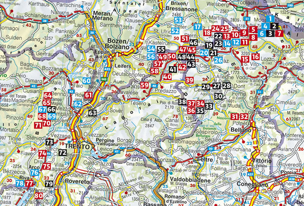 Rother - Klettersteigführer Dolomiten - Brenta - Gardasee