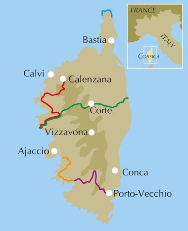 Cicerone - Short Treks on Corsica