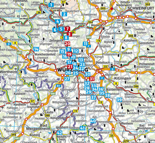 Rother - Rund um Würzburg wandelgids