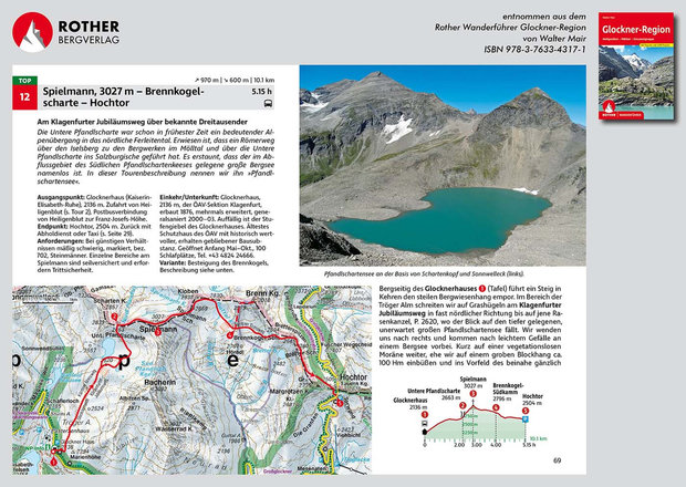 Rother - Glockner-Region wandelgids   4e druk