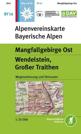 OeAV - Alpenvereinskarte BY16 Mangfallgebirge Ost, Wendelstein (Weg + Ski)
