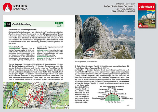 Rother - Dolomiten 6   5e druk