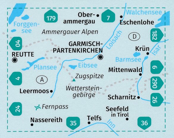 Kompass - WK 5 Wettersteingebirge - Zugspitzgebiet