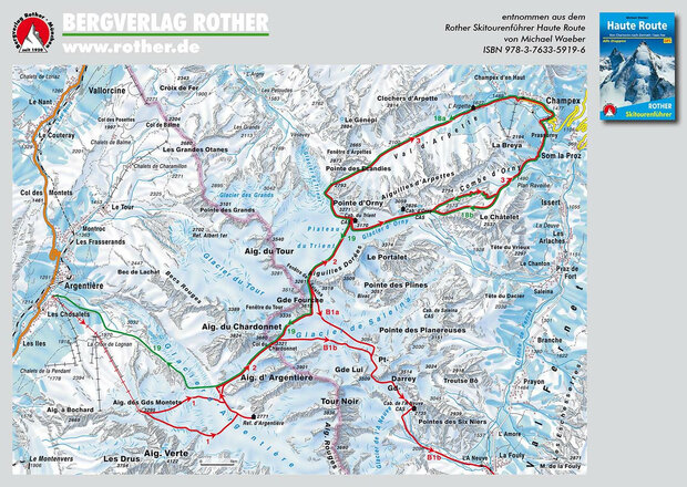 Rother - Skitourenführer Haute Route