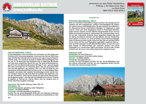 Rother - Trekking in den Bayerischen Alpen