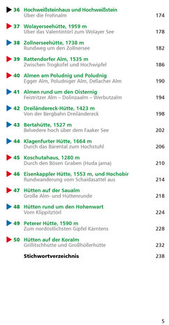 Rother - Alm- und Hüttenwanderungen Kärnten wandelboek