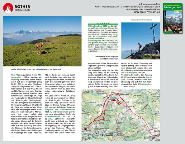 Rother - Alm- und Hüttenwanderungen Salzburger Land wandelboek