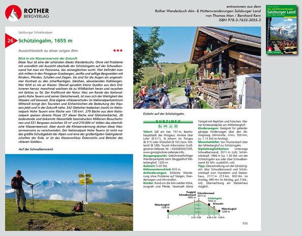 Rother - Alm- und Hüttenwanderungen Salzburger Land wandelboek