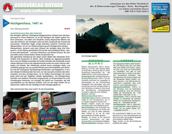 Rother - Alm- und Hüttenwanderungen Chiemgau - Kaiser - Berchtesgaden wandelboek